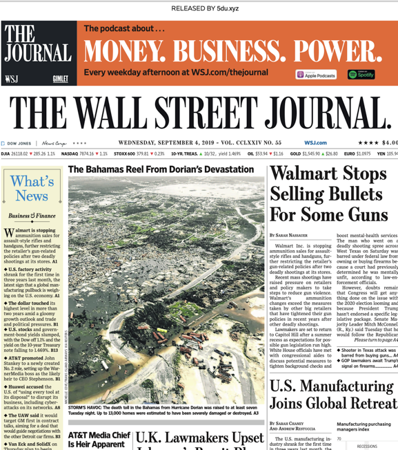 The Wall Street Journal - 04.09.2019 🇺🇸