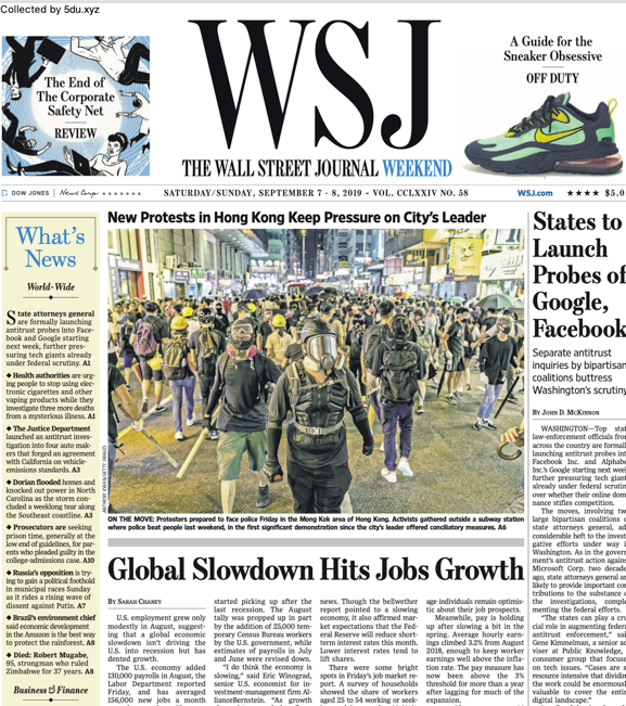 The Wall Street Journal - 07.09.2019 - 08.09.2019 🇺🇸