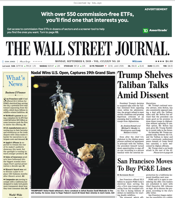The Wall Street Journal - 09.09.2019 🇺🇸