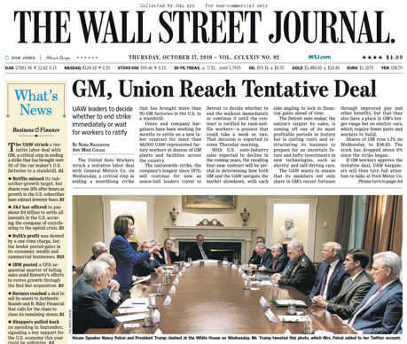 The Wall Street Journal – 17.10.2019 🇺🇸