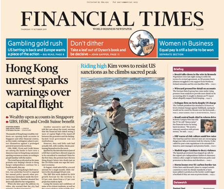 Financial Times Europe – 17.10.2019 🇪🇺