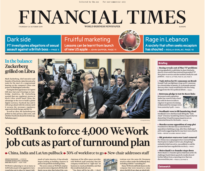 Financial Times Europe – 24.10.2019 🇪🇺