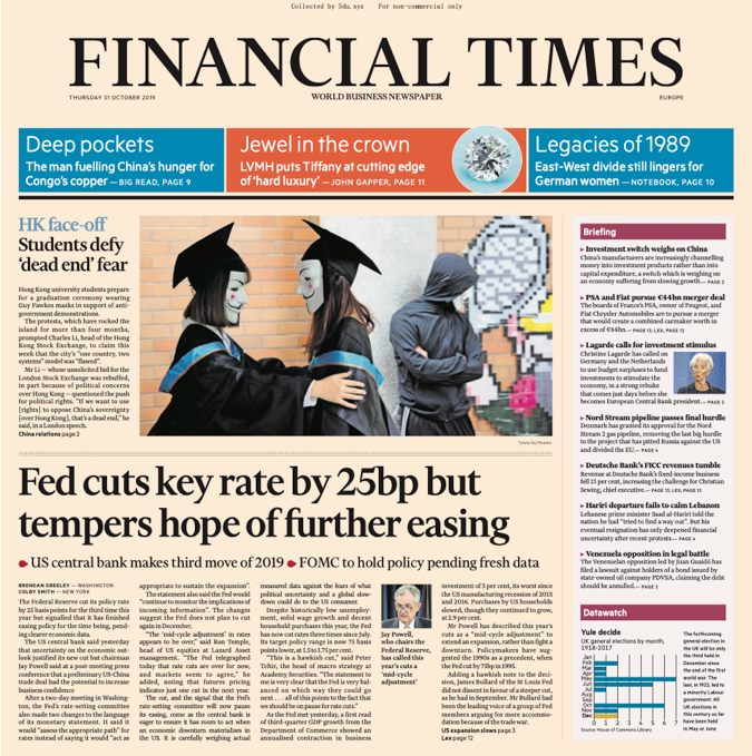 Financial Times Europe – 31.10.2019 🇪🇺