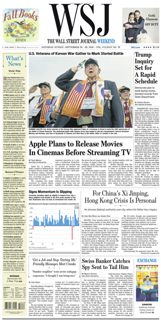 The Wall Street Journal - 28.09.2019 - 29.09.2019 🇺🇸