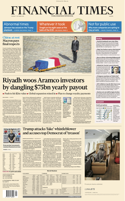 Financial Times Europe - 01.10.2019 🇪🇺