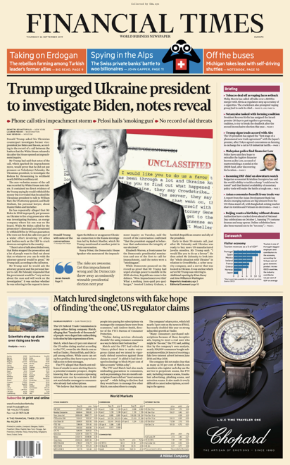 Financial Times Europe - 26.09.2019 🇪🇺