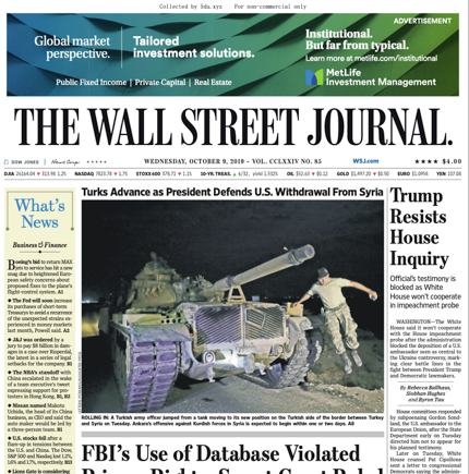 The Wall Street Journal – 09.10.2019 🇺🇸