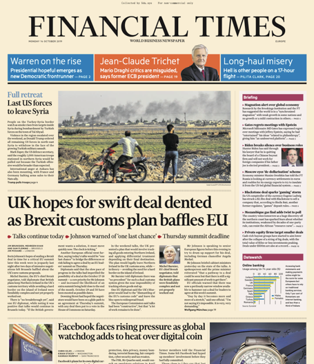 Financial Times Europe – 14.10.2019 🇪🇺