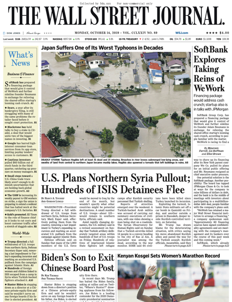 The Wall Street Journal – 14.10.2019 🇺🇸