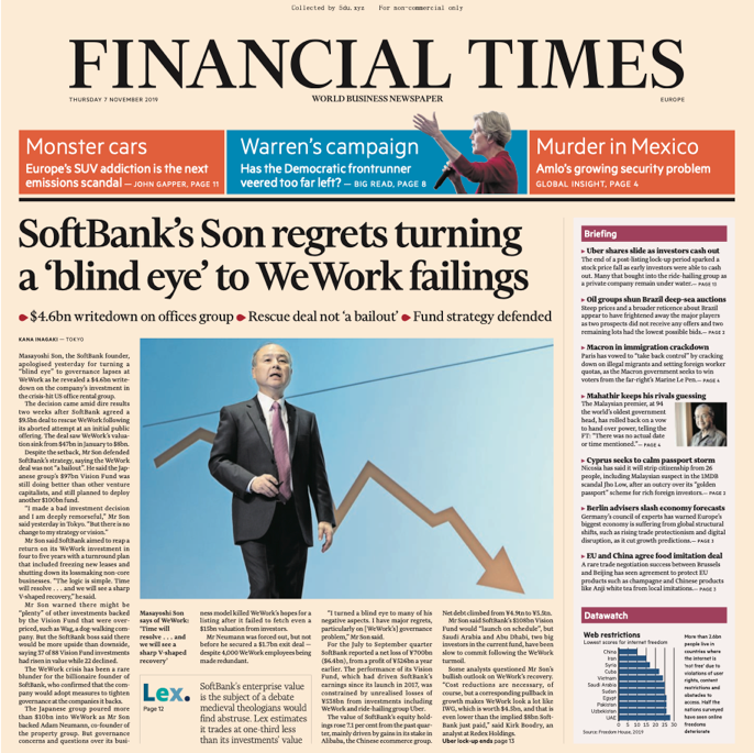 Financial Times Europe – 07.11.2019 🇪🇺