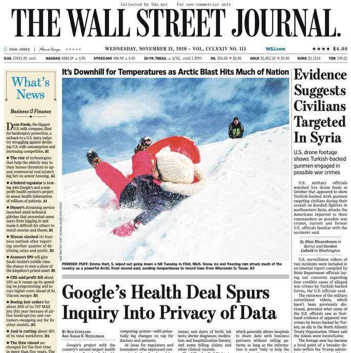 The Wall Street Journal – 13.11.2019 🇺🇸
