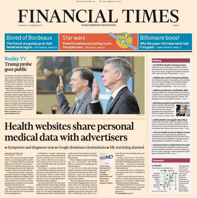 Financial Times Europe – 14.11.2019 🇪🇺