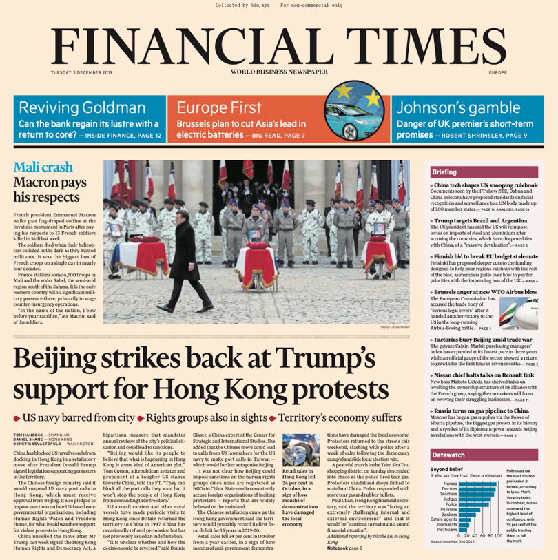 Financial Times Europe – 03.12.2019 🇪🇺