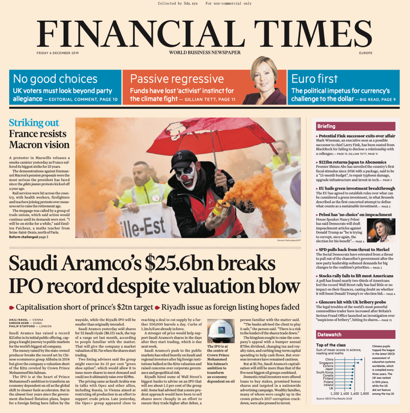 Financial Times Europe – 06.12.2019 🇪🇺