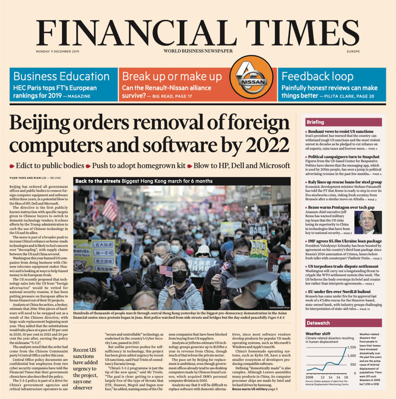 Financial Times Europe – 09.12.2019 🇪🇺