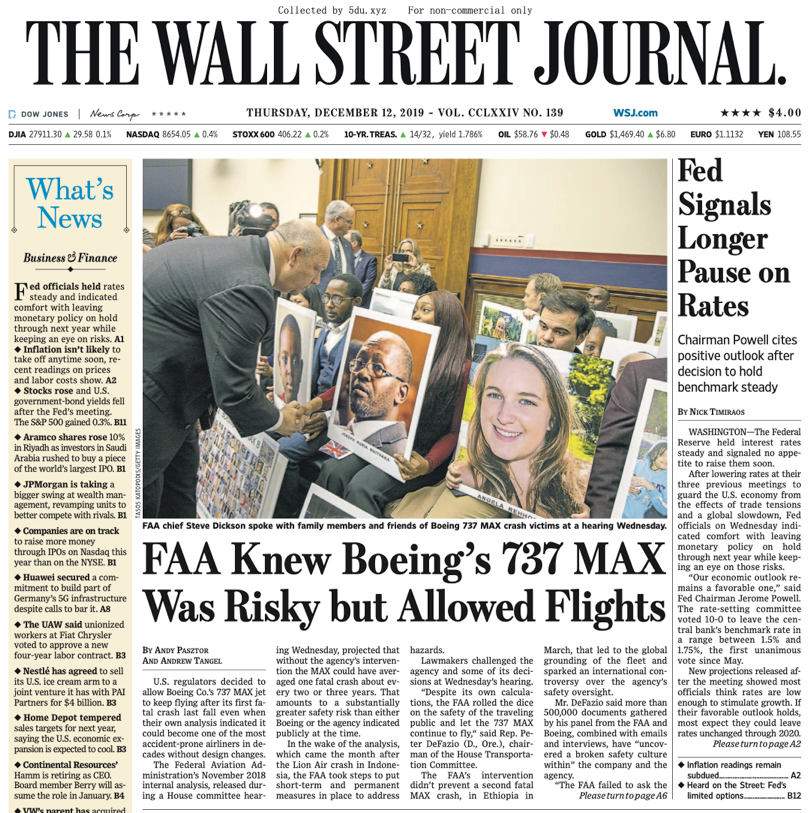 The Wall Street Journal – 12.12.2019 🇺🇸