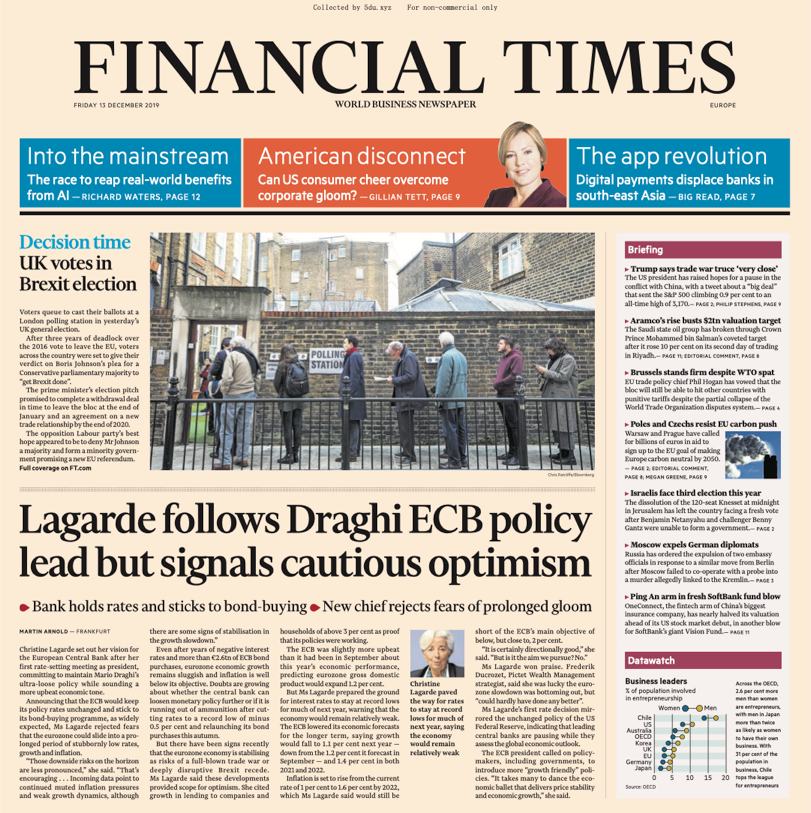 Financial Times Europe – 13.12.2019 🇪🇺