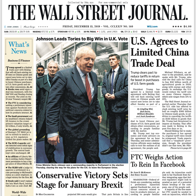 The Wall Street Journal – 13.12.2019 🇺🇸