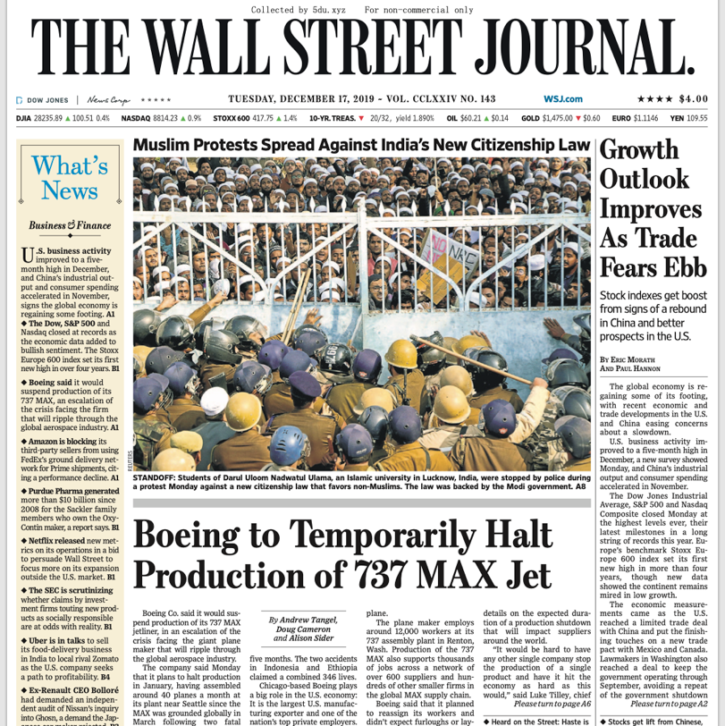 The Wall Street Journal – 17.12.2019 🇺🇸