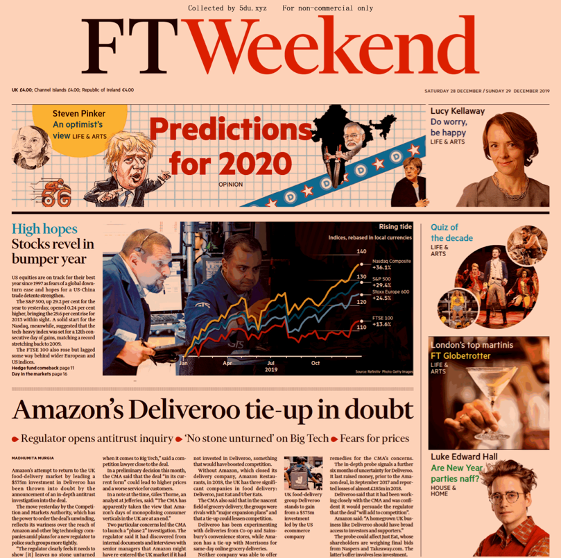 Financial Times UK - 28.12 - 29.12.2019 🇬🇧