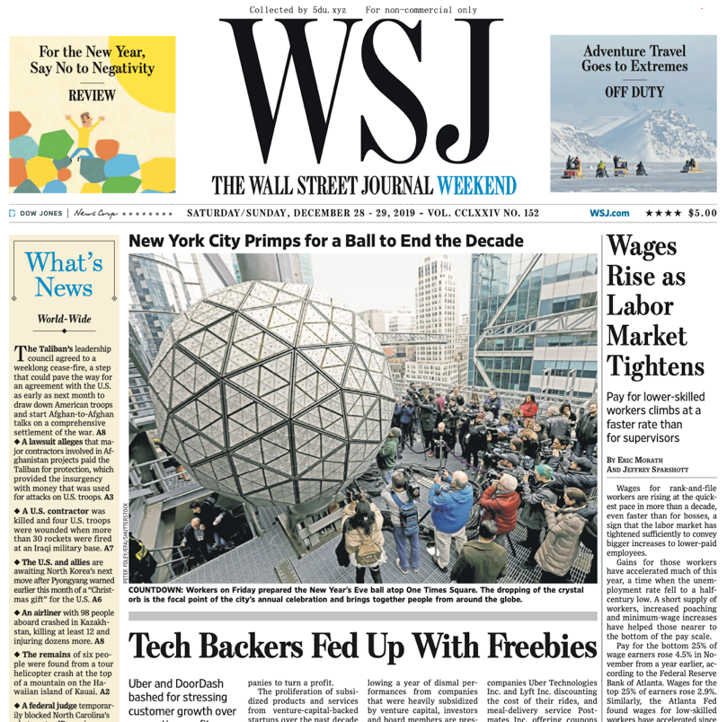 The Wall Street Journal - 28.12 - 29.12.2019.pdf 🇺🇸