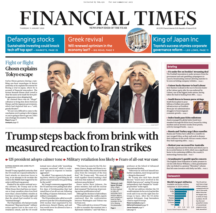 Financial Times UK – 09.01.2019 🇬🇧