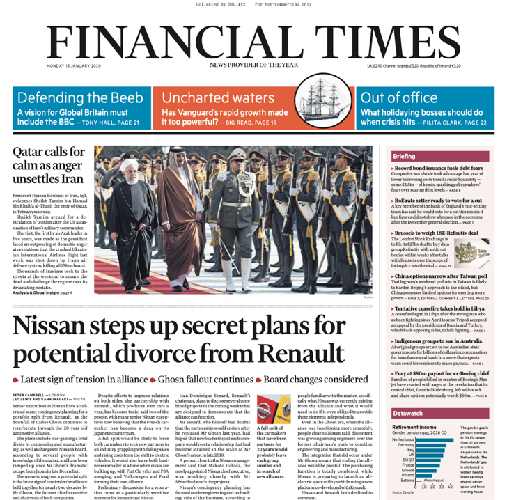 Financial Times UK – 13.01.2019 🇬🇧