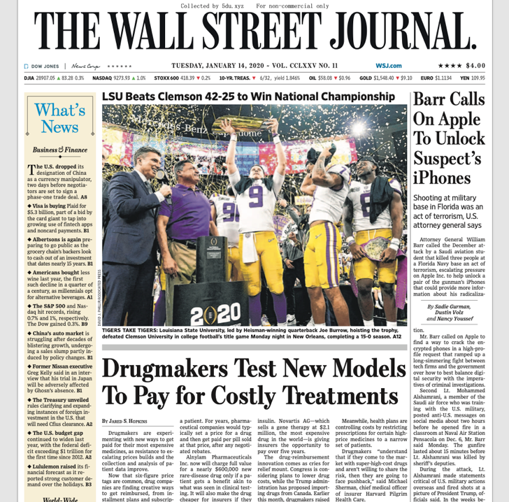 The Wall Street Journal – 14.01.2019 🇺🇸