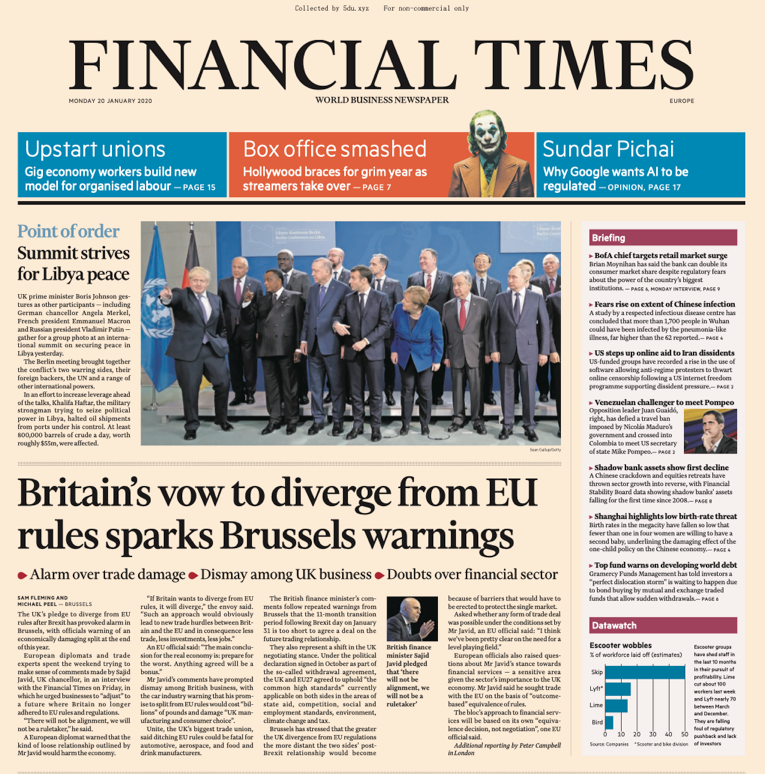 Financial Times Europe – 20.01 - 23.01.2019 🇪🇺
