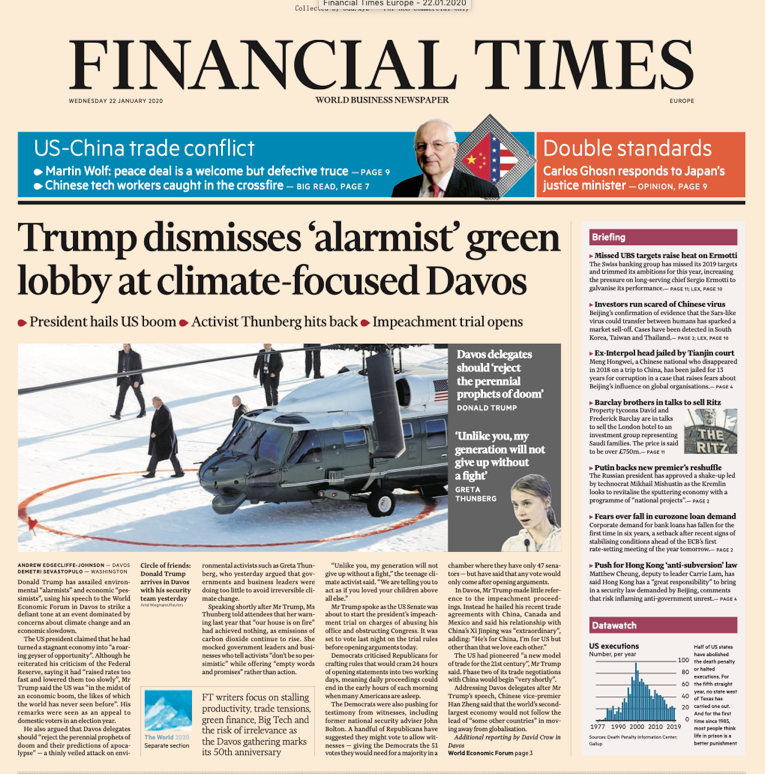 Financial Times Europe – 20.01 - 23.01.2019 🇪🇺