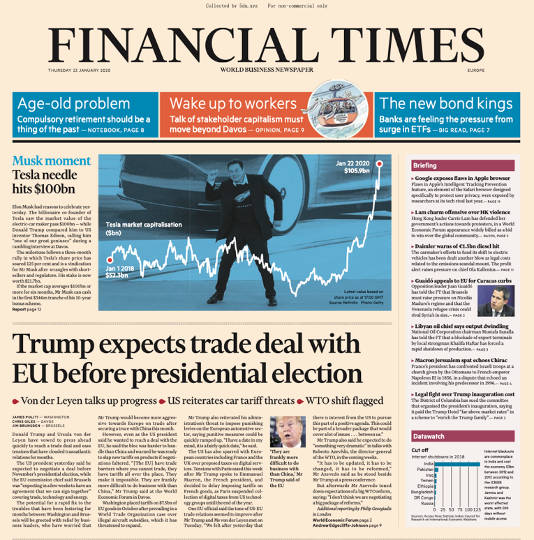 Financial Times Europe – 20.01 - 23.01.2019 🇪🇺