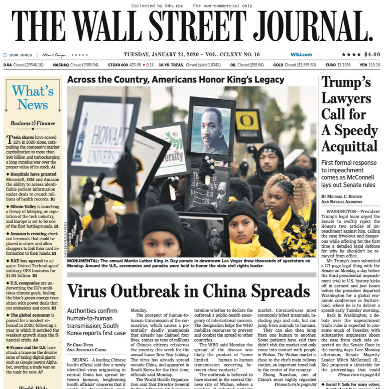 The Wall Street Journal – 21.01 – 23.01.2020 🇺🇸